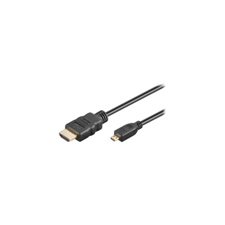 goobay HDMI han - Mikro HDMI han 1.5 m Sort